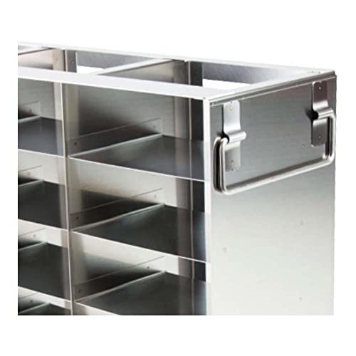 Cryomaster 4-6256 Edelstahl Schrankgestell für 8 Kryoboxen Kapazität, 4 Tief, 2 Hoch, 613mm x 148mm x 128mm, Silber von Cryomaster