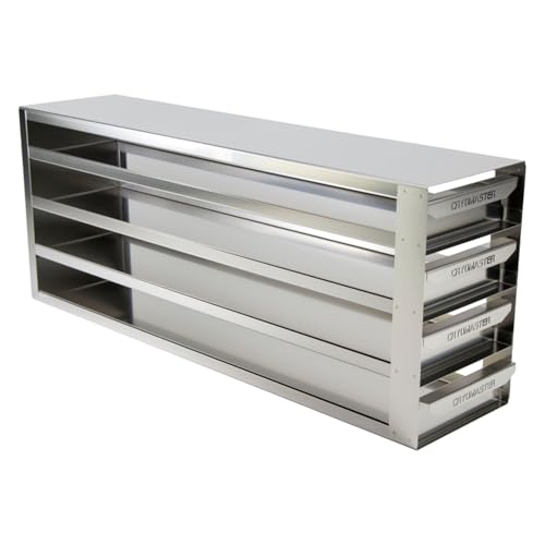 Cryomaster Edelstahl Kurz Schrankeinschub für 16 Kryoboxen Kapazität, Silber, 563mm x 140mm x 414mm Cryomaster Edelstahl Kurz Schrankeinschub für 16 Kryoboxen Kapazität, Silber, 563mm x 140mm x 414mm von Cryomaster