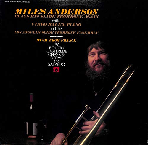 Miles Anderson: Plays His Slide Trombone Again - S 385 - Vinyl LP von Crystal records
