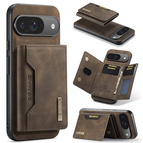 DG.MING Brieftaschen-Schutzhülle für Google Pixel 9 / Google Pixel 9 Pro, hochwertiges Leder, stoßfest, magnetisch, abnehmbar, mit dreifach faltbarem Brieftaschenformat, Kartenfächern, Ständer DG.MING Brieftaschen-Schutzhülle für Google Pixel 9 / Google Pixel 9 Pro, hochwertiges Leder, stoßfest, magnetisch, abnehmbar, mit dreifach faltbarem Brieftaschenformat, Kartenfächern, Ständer von Cseoteo