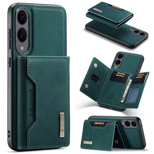 DG.MING Schutzhülle aus Leder für Samsung Galaxy S25 Edge, 2-in-1, magnetische, abnehmbare dreifach faltbare Brieftasche und stoßfeste Handyhülle, mit 8 Kartenfächern und Handy-Ständerfunktion, Grün DG.MING Schutzhülle aus Leder für Samsung Galaxy S25 Edge, 2-in-1, magnetische, abnehmbare dreifach faltbare Brieftasche und stoßfeste Handyhülle, mit 8 Kartenfächern und Handy-Ständerfunktion, Grün von Cseoteo