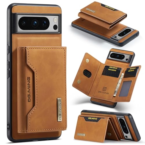 DG.MING Schutzhülle für Google Pixel 8 Pro, Premium-Leder-Handyhülle, rückseitige Abdeckung, magnetisch, abnehmbar, mit dreifach gefalteter Brieftasche, Kartenhalter, Tasche für Google Pixel 8 Pro DG.MING Schutzhülle für Google Pixel 8 Pro, Premium-Leder-Handyhülle, rückseitige Abdeckung, magnetisch, abnehmbar, mit dreifach gefalteter Brieftasche, Kartenhalter, Tasche für Google Pixel 8 Pro von Cseoteo