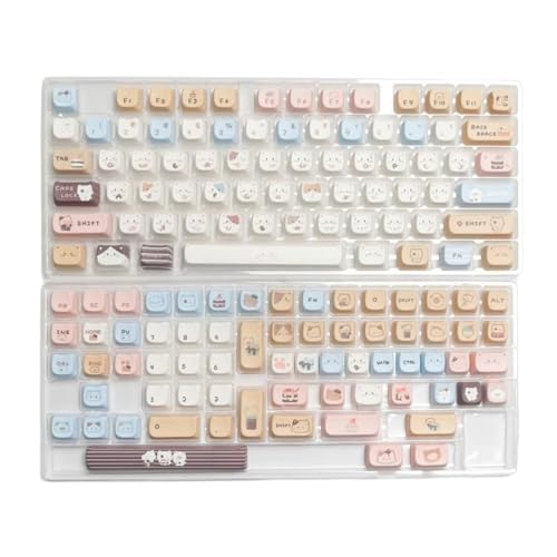 Csnbfiop 140Keys Cartoon Sea Salzy Kitttey Keycaps Mao HEIHE WETE Sublimated Tastaturen Für Mechanische Tastaturschalter Austausch von Csnbfiop