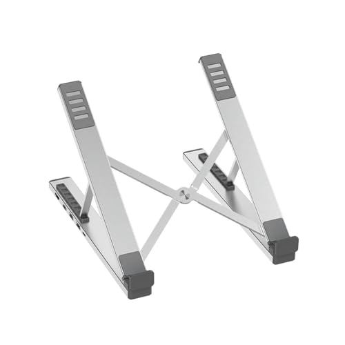 Csnbfiop Aluminium Laptopständer Mit 4-in-1-Dockingstation Verstellbarer Mehrfach Abgewinkelter Halterung 3S Datenübertragung 4K Display Unterstützung Csnbfiop Aluminium Laptopständer Mit 4-in-1-Dockingstation Verstellbarer Mehrfach Abgewinkelter Halterung 3S Datenübertragung 4K Display Unterstützung von Csnbfiop