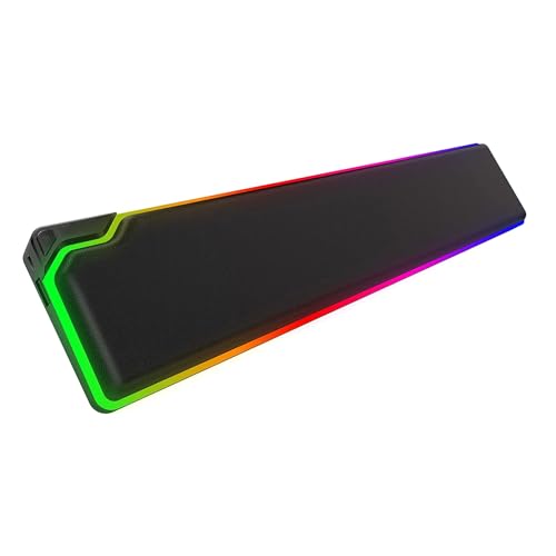 Csnbfiop Memory Foam Füllung Langlebige Desktop Tastatur Maus Handgelenk Matte LED RGB Licht Maus Handgelenk Pad Komfortable Touch von Csnbfiop