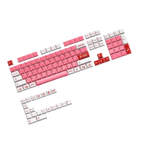 Csnbfiop Tastenkappen Set 125 Tasten Wärmesublimiertes Sweetheart Japanisches Tastenkappen Set Für Mechanische Tastaturen von Csnbfiop