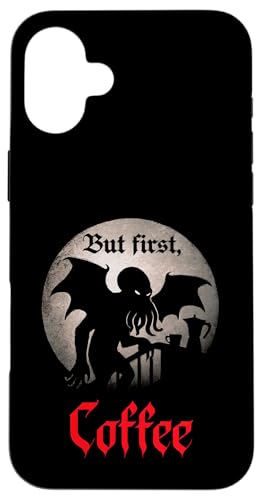 Cthulhu, But First Coffee, Coffein Coffee Cthulhu Hülle für iPhone 16 Plus Cthulhu, But First Coffee, Coffein Coffee Cthulhu Hülle für iPhone 16 Plus von Cthulhu Idol Miskatonic Horror Shop