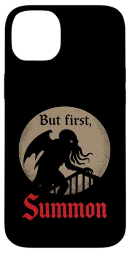 Cthulhu, But First Summon, Cosmic Horror Parodie Cthulhu Cult Hülle für iPhone 14 Plus Cthulhu, But First Summon, Cosmic Horror Parodie Cthulhu Cult Hülle für iPhone 14 Plus von Cthulhu Idol Miskatonic Horror Shop