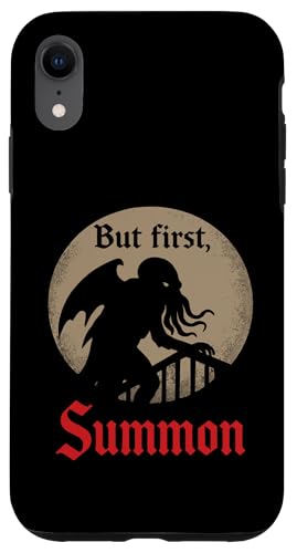 Cthulhu, But First Summon, Cosmic Horror Parodie Cthulhu Cult Hülle für iPhone XR Cthulhu, But First Summon, Cosmic Horror Parodie Cthulhu Cult Hülle für iPhone XR von Cthulhu Idol Miskatonic Horror Shop