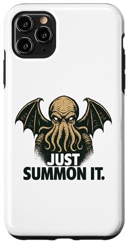 Cthulhu, Just Summon It, Lustiger kosmischer Horror-Cthulhu-Kult Hülle für iPhone 11 Pro Max Cthulhu, Just Summon It, Lustiger kosmischer Horror-Cthulhu-Kult Hülle für iPhone 11 Pro Max von Cthulhu Idol Miskatonic Horror Shop