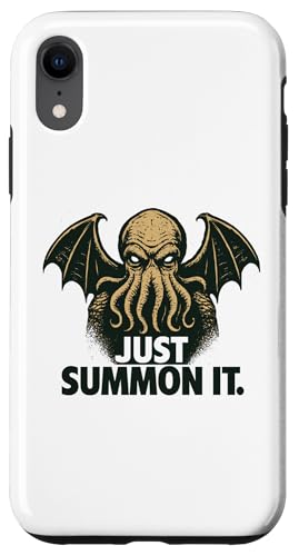 Cthulhu, Just Summon It, Lustiger kosmischer Horror-Cthulhu-Kult Hülle für iPhone XR Cthulhu, Just Summon It, Lustiger kosmischer Horror-Cthulhu-Kult Hülle für iPhone XR von Cthulhu Idol Miskatonic Horror Shop