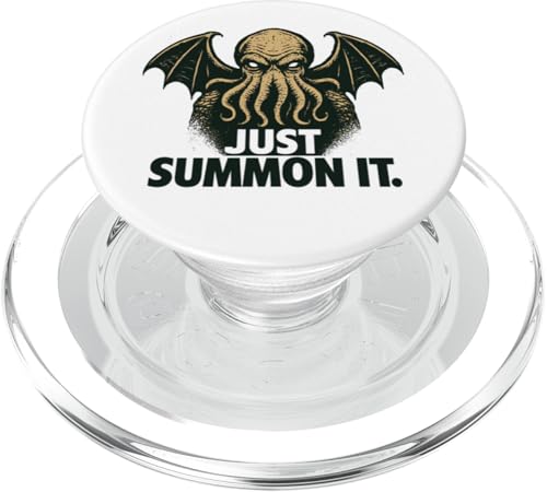 Cthulhu, Just Summon It, Lustiger kosmischer Horror-Cthulhu-Kult PopSockets PopGrip für MagSafe Cthulhu, Just Summon It, Lustiger kosmischer Horror-Cthulhu-Kult PopSockets PopGrip für MagSafe von Cthulhu Idol Miskatonic Horror Shop