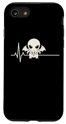 Cthulhu Herzschlag, niedlicher kosmischer Horror, Cthulhu-Kardiogramm Hülle für iPhone SE (2020) / 7 / 8 von Cthulhu Idol Miskatonic Horror Shop