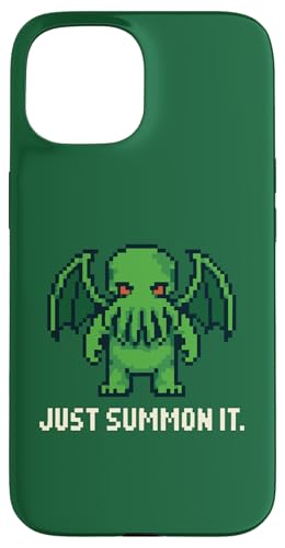 Cthulhu Pixelkunst im Retro-Look für Gamer, Just Summon It, Cosmic Horror Hülle für iPhone 15 von Cthulhu Idol Miskatonic Horror Shop