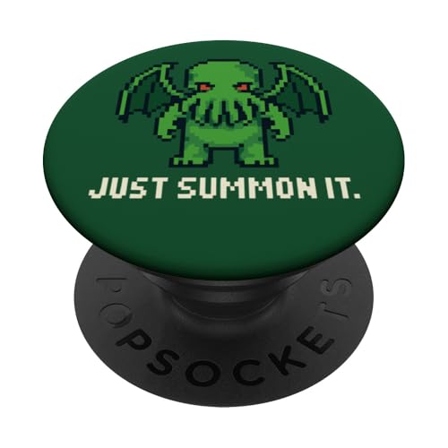 Cthulhu Pixelkunst im Retro-Look für Gamer, Just Summon It, Cosmic Horror PopSockets Klebender PopGrip Cthulhu Pixelkunst im Retro-Look für Gamer, Just Summon It, Cosmic Horror PopSockets Klebender PopGrip von Cthulhu Idol Miskatonic Horror Shop