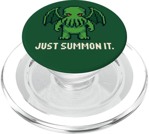 Cthulhu Pixelkunst im Retro-Look für Gamer, Just Summon It, Cosmic Horror PopSockets PopGrip für MagSafe Cthulhu Pixelkunst im Retro-Look für Gamer, Just Summon It, Cosmic Horror PopSockets PopGrip für MagSafe von Cthulhu Idol Miskatonic Horror Shop