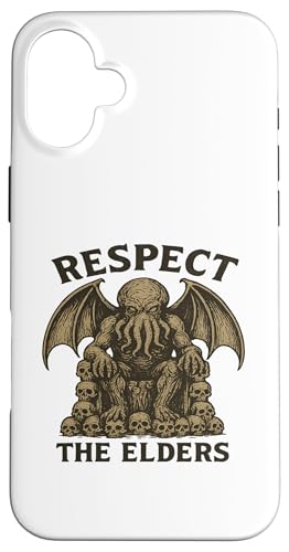 Cthulhu Respektiert die Ältesten Hülle für iPhone 16 Plus von Cthulhu Idol Miskatonic Horror Shop