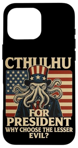 Cthulhu für Präsident Evil Horror USA Wahlen 2028 Monster Hülle für iPhone 16 Pro Max Cthulhu für Präsident Evil Horror USA Wahlen 2028 Monster Hülle für iPhone 16 Pro Max von Cthulhu for President Horror Cthulhu Sea Monster