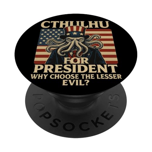 Cthulhu für Präsident Evil Horror USA Wahlen 2028 Monster PopSockets Klebender PopGrip Cthulhu für Präsident Evil Horror USA Wahlen 2028 Monster PopSockets Klebender PopGrip von Cthulhu for President Horror Cthulhu Sea Monster