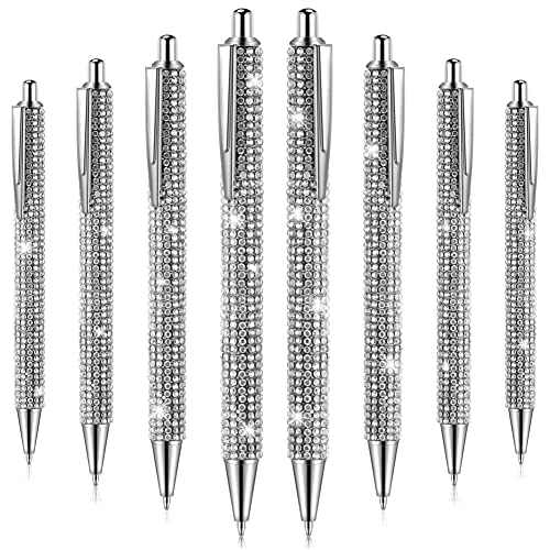 Ctwezoikmt 8Pcs Cute Pen Bling Diamant Stifte Weihnachten Strass Geschenk Metall Kugelschreiber Fancy Sparkly Crystal Pens C von Ctwezoikmt