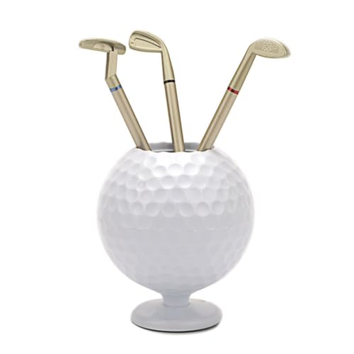 Ctwezoikmt Mini-Golf-Ballstift-Eimer, Rutschfeste Basis, Stiftehalter, Schreibtisch-Organizer, mit 3 Golf-Stiften Als Souvenir, für Damen und Herren, Golfspieler, Einfache Installation von Ctwezoikmt