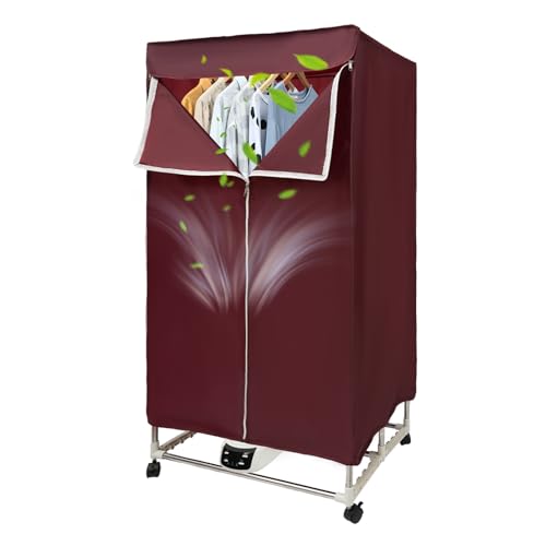 CuCummoo Tragbare Mini Trocknermaschine 220V 1200-1500W, Weinrot Elektrischer Trockner für Wohnungen, Clothes Dryer Mit Stoffabdeckung kan trocknen Kleidung Handtücher Jeans CuCummoo Tragbare Mini Trocknermaschine 220V 1200-1500W, Weinrot Elektrischer Trockner für Wohnungen, Clothes Dryer Mit Stoffabdeckung kan trocknen Kleidung Handtücher Jeans von CuCummoo