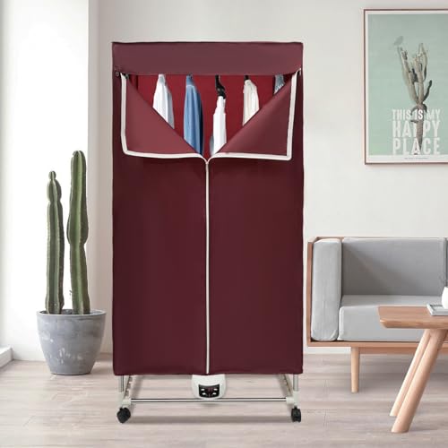 Tragbare Mini-Trocknermaschine 220V 1200-1500W, Weinrot Elektrischer Trockner für Wohnungen,Clothes Dryer Mit Stoffabdeckung kan trocknen Kleidung Handtücher Jeans Tragbare Mini-Trocknermaschine 220V 1200-1500W, Weinrot Elektrischer Trockner für Wohnungen,Clothes Dryer Mit Stoffabdeckung kan trocknen Kleidung Handtücher Jeans von CuCummoo