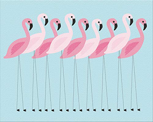 Design Schreibtischunterlage | Desk Pad | Schreibunterlage mit Motivdruck „Flamingos“ | Unterlage, Größe:50x40 cm von Cuadros Lifestyle