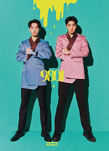 K-POP Wooseok X Kuanlin - 1. Mini Album [9801] Musik CD + Aufkleber + Fotokarte + Booklet + gefaltetes Poster + Tracking-Nummer KPOP Sealed von Cube Entertainment