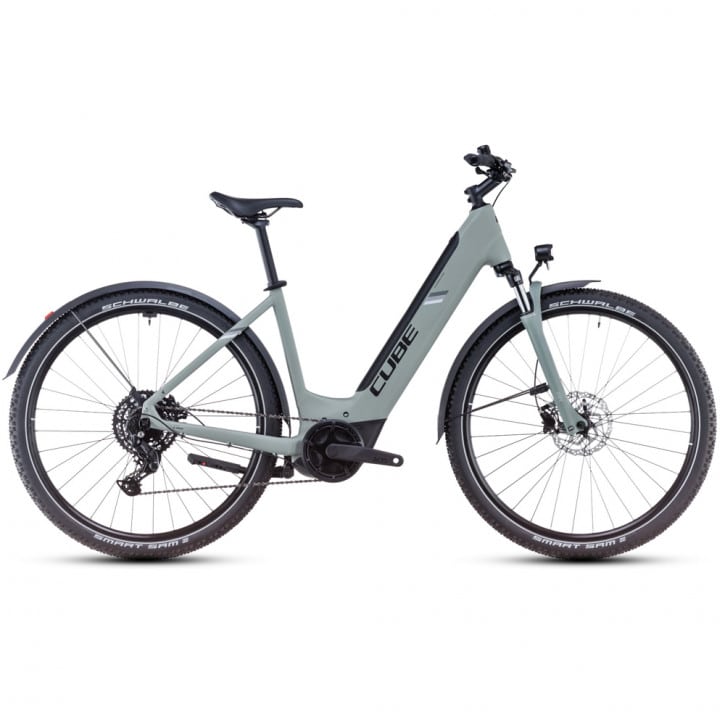 Cube Nuride Hybrid Performance 500 Allroad swampgrey´n´black 2025 Easy Entry - RH 54 cm von Cube