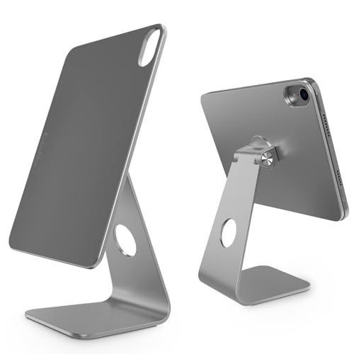 CubeNest Magnetischer iPad Ständer für iPad Air und iPad Pro 11'', robuste Tablet Halterung aus Aluminium, Verstellbarer Tablet Ständer - Rotation 360ø&180ø, Hochwertige Halterung von CubeNest