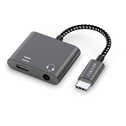 Cubilux 2 in 1 USB C Kopfhörer Adapter und Laden, Typ C auf 3,5mm Audio Ladegerät Unterstützt PD 60W Schnellladung Kompatibel mit iPad 10 iPad Pro/Air 5 4/Mini 6, Google Pixel 7/6 Pro 6a 5 4XL von Cubilux