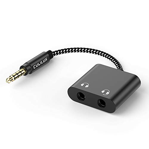 Cubilux 3,5-mm-Kopfhörer-Splitter auf Doppelbuchse, 2-Wege-Audioadapter für MacBook, iPad, iPod, Smartphone, Laptop, Tablet, MP3 – ideal zum Teilen von Musik mit Zwei Headsets Cubilux 3,5-mm-Kopfhörer-Splitter auf Doppelbuchse, 2-Wege-Audioadapter für MacBook, iPad, iPod, Smartphone, Laptop, Tablet, MP3 – ideal zum Teilen von Musik mit Zwei Headsets von Cubilux