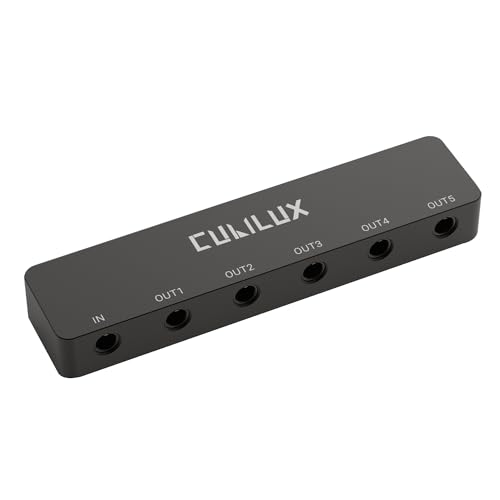 Cubilux 5-Kanal 3,5mm Audio Splitter, 5-Wege 3,5 mm TRS Klinke Kopfhörer Splitter für Lautsprecher, Laptop, Computer, PC, Telefon, Tablette von Cubilux