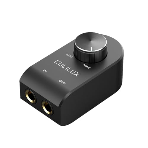 Cubilux 6,35-mm-Lautstärkeregler, 1/4-Zoll-Inline-Stereo-Audio-Lautstärkedämpfer mit Gehäuse aus Vollaluminiumlegierung zur Störungsisolierung, ¼-Zoll-Inline-Lautstärkeregler Cubilux 6,35-mm-Lautstärkeregler, 1/4-Zoll-Inline-Stereo-Audio-Lautstärkedämpfer mit Gehäuse aus Vollaluminiumlegierung zur Störungsisolierung, ¼-Zoll-Inline-Lautstärkeregler von Cubilux