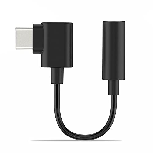 Cubilux Rechter Winkel USB C Kopfhörer Adapter [192KHz 24-bit DAC] Type C zu 3,5mm Klinke Audio Adapter für iPhone 15+/15 Pro Max, iPad Pro iPad 10, Samsung S24/S23/S22/ Tab S9/S8/S7, Pixel 8/7/6 Pro von Cubilux