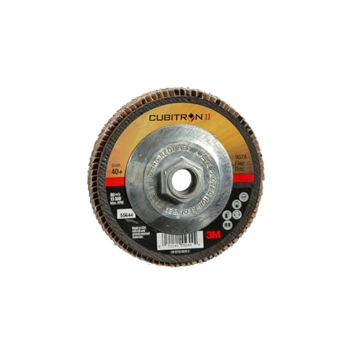 3M(TM) Cubitron II Fächerscheibe 967A, T29 Giant (verschiedene Größen und Körnungen), 4-1/2 in x 5/8-11 in, 10 von 3M