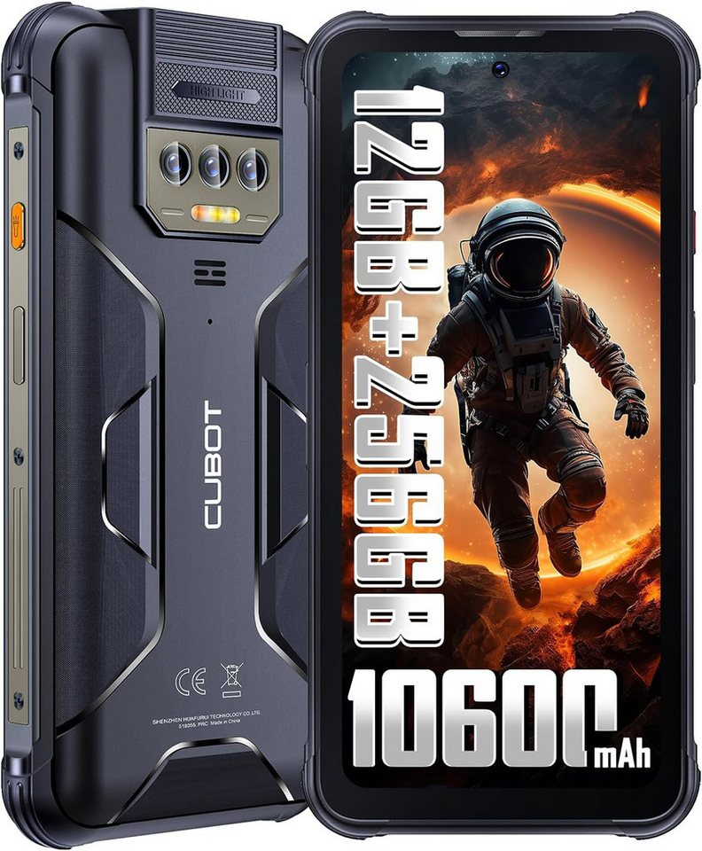 Cubot KingKong 8 IP68 Wasserdichter Robuster Smartphone (16,56 cm/6.52 Zoll, 256 GB Speicherplatz, 48 MP Kamera, 10600 mAh, 6,52 Zoll IPS Display, 12GB RAM 256GB ROM, Dual SIM, NFC) von Cubot