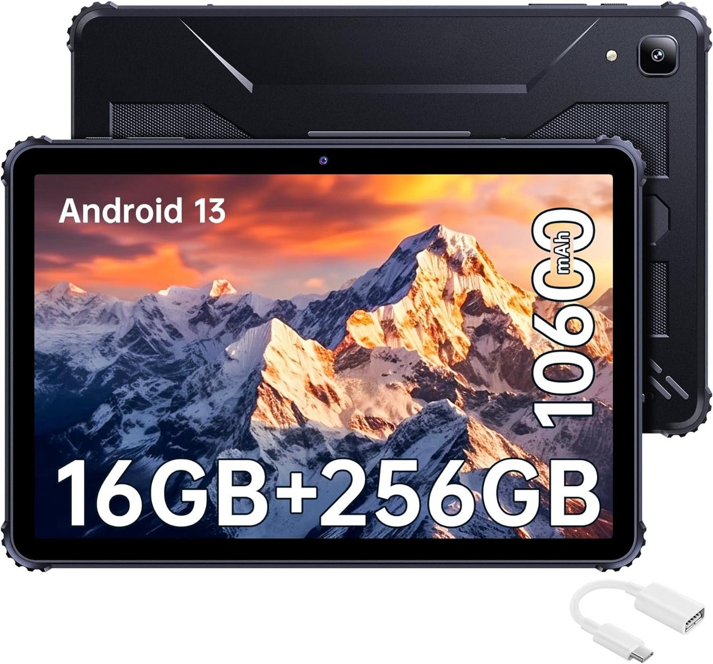 Cubot Tablet (10,1, 256 GB, Android 13, 4G LTE/5G, Android 13 robustes tablet pc ip68 wasserdicht dual sim wifi gps otg)" von Cubot