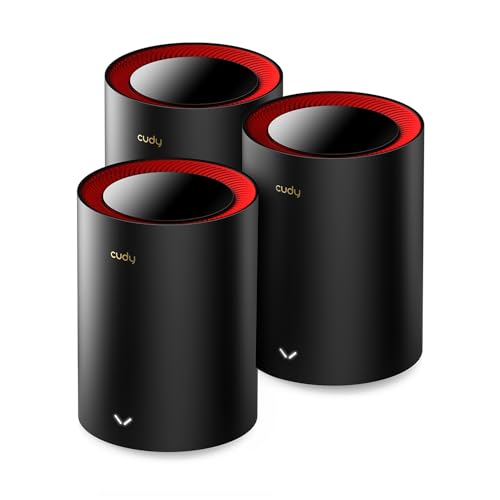 CUDY AX3000 2,5G Netzwerk System Wi-Fi 6 Wi-Fi 6, 2,5 g WAN, Backhaul Ethernet, ideal für 1Gig+ Internet, Wireguard, OpenVPN, Zerotier, CloudFlare, DDNS, 2023 Freigabe M3000 3-Pack CUDY AX3000 2,5G Netzwerk System Wi-Fi 6 Wi-Fi 6, 2,5 g WAN, Backhaul Ethernet, ideal für 1Gig+ Internet, Wireguard, OpenVPN, Zerotier, CloudFlare, DDNS, 2023 Freigabe M3000 3-Pack von Cudy