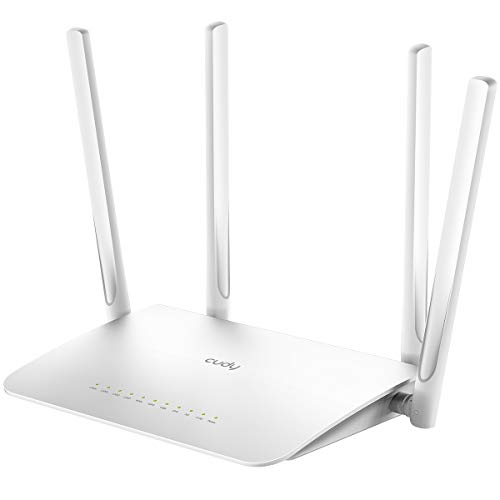 Cudy AC1200 Dualband Gigabit WLAN Mesh Router, 867Mbit/s 5GHz + 300Mbit/s 2,4GHz, 4 Gigabit LAN-Port, VPN, WR1300 von Cudy