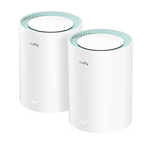 Cudy AC1200 Gigabit Whole-Mesh-WLAN-System, Dualband, WLAN-Extender, Gigabit-Ports, High-Gain-Antennen, VPN, Cloudflare, Verbindung von bis zu 100 Geräten, M1300 2er-Pack Cudy AC1200 Gigabit Whole-Mesh-WLAN-System, Dualband, WLAN-Extender, Gigabit-Ports, High-Gain-Antennen, VPN, Cloudflare, Verbindung von bis zu 100 Geräten, M1300 2er-Pack von Cudy