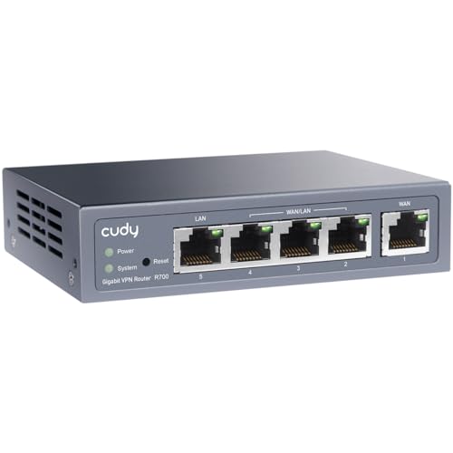 Cudy Gigabit Multi-WAN VPN Router Routeur connecté Fast Ethernet, Gigabit Ethernet Gris von Cudy