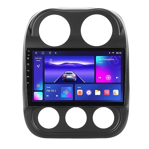10,1-Zoll-Autoradio, IPS-Touchscreen-Multimedia-Player für CarPlay für Android Auto, Sprachsteuerung Bluetooth WiFi GPS-Autoradio für Patriot 2010 Bis 2016 von Cuifati