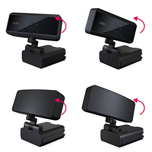 1080P USB-Computerkamera Webcams Eingebautes MIC HD für Videokonferenzen Computerzubehör, hochauflösende Desktop-Kamera Eingebautes Mikrofon mit Geräuschunterdrückung, PC-Kamera mit sechs von Cuifati