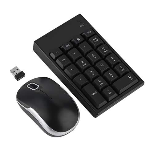 2,4 GHz Wireless Keyboard Mouse Set, 1200DPI Optical Numerical Pad Mäuse Combo, für PC, Desktop, Computer, Laptop, Windows XP/Vista/7/8/10 von Cuifati