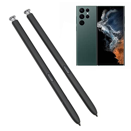 2 Stylus Pen Ersatz für Samsung Galaxy S22 S22 Ultra 5G, Hochempfindliches Touchscreen-Schreibstift-Kit mit Ersatzstiftspitze, Stylus Touch S Pen für Galaxy S22 (Silber) von Cuifati