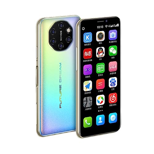 3,5-Zoll-Super-Smartphone, Entsperrt, 4G, 3 GB, 32 GB, Handy für Android 9, 8 MP + 13 MP Rückfahrkamera, Dual-SIM, mit Google Store (Gold) von Cuifati