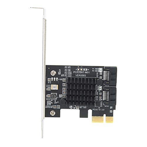 3.0 Erweiterungskarte, 2-Port PCI Express Controller-Karte, Erweiterungskarte für Computer, kompatibel mit 6G-, 3G- und 1,5G-Festplatten von Cuifati