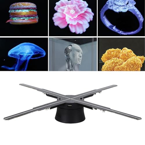 3D-Hologramm-Lüfter, 510 X 1400P, 17,7 Zoll, 3D-Hologramm-Projektor, Werbedisplay, 4 Flügel, LED-Licht, WLAN, Nacktes Auge, Hologramm-Lüfter für Halloween-Werbung, von Cuifati